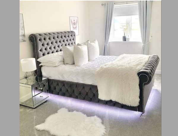 LED light cushion bed